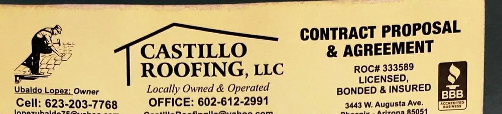 Slide of Castillo Roofing