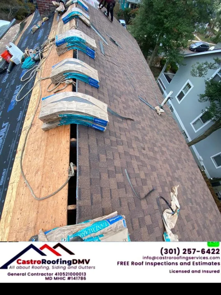 Slide of Castro Roofing DMV