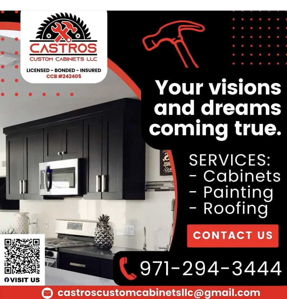 Slide of Castros Custom Cabinets