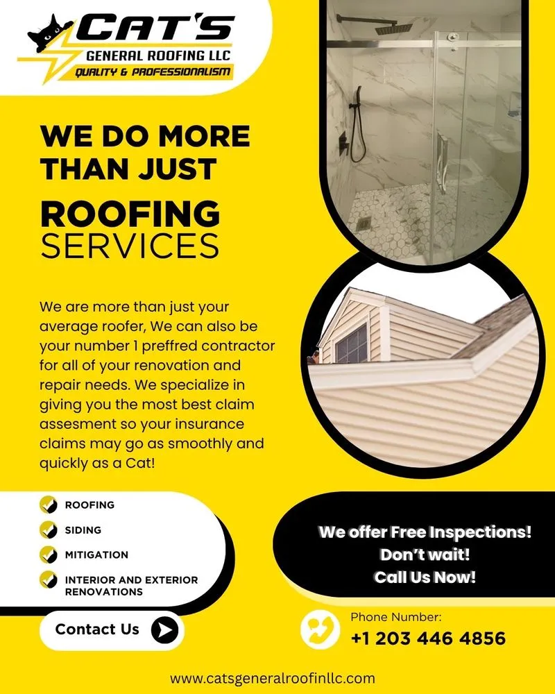 Slide of Cat's General Roofing