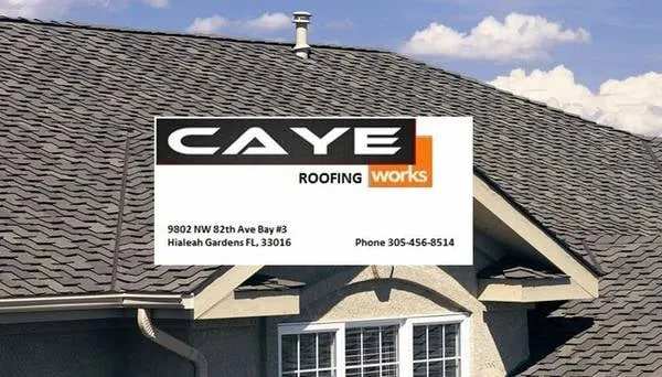 Slide of Caye Works Roofing
