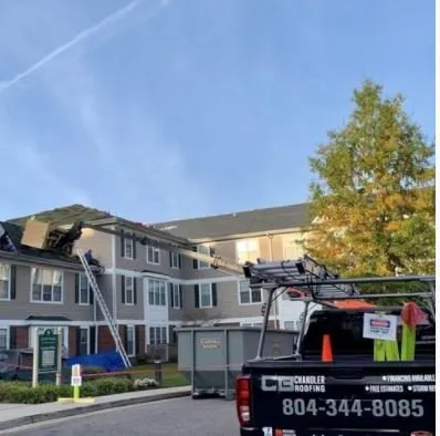 Emergency roof installation for fast service in Henrico, VA by CB Chandler Construction