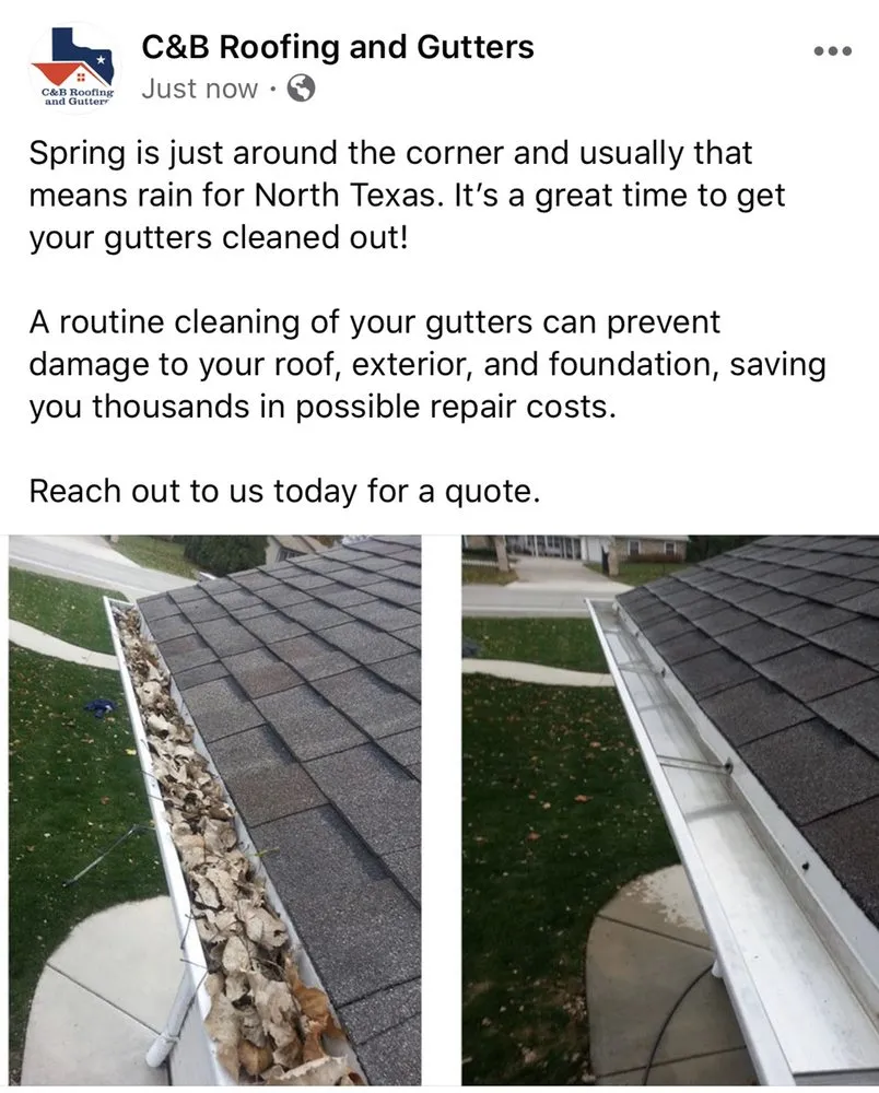 Slide of C&B Roofing and Gutters
