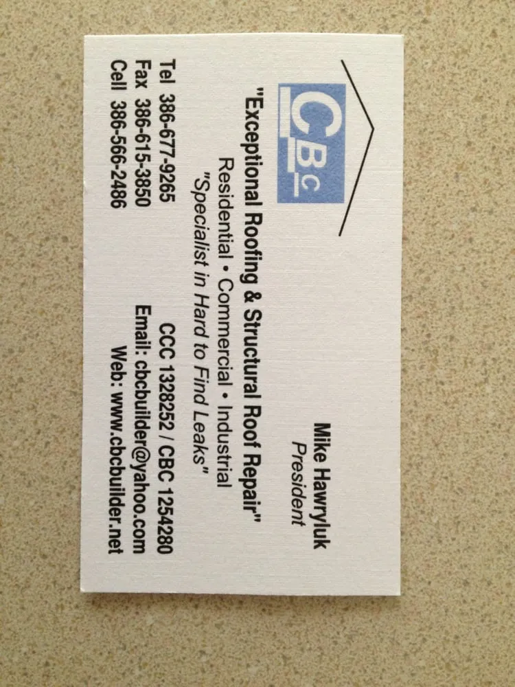 Slide of CBC Roofing
