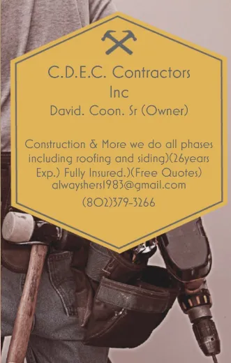 Slide of C.D.E.C. Contractors