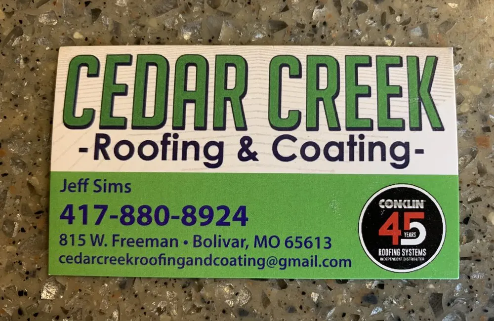 Slide of Cedar Creek Roofing and Coating