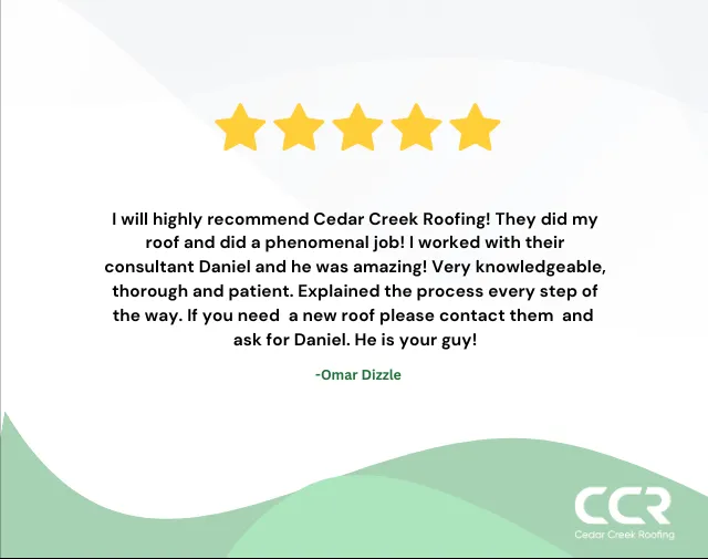 Slide of Cedar Creek Roofing