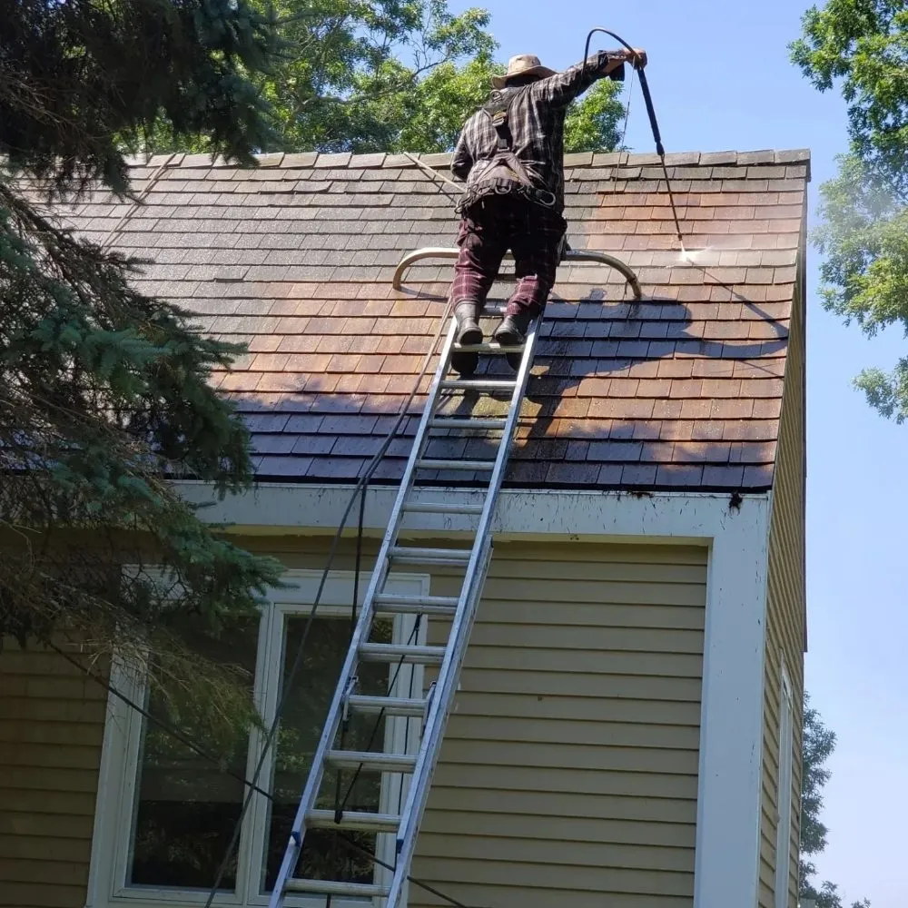 Slide of Cedar Roof Protection