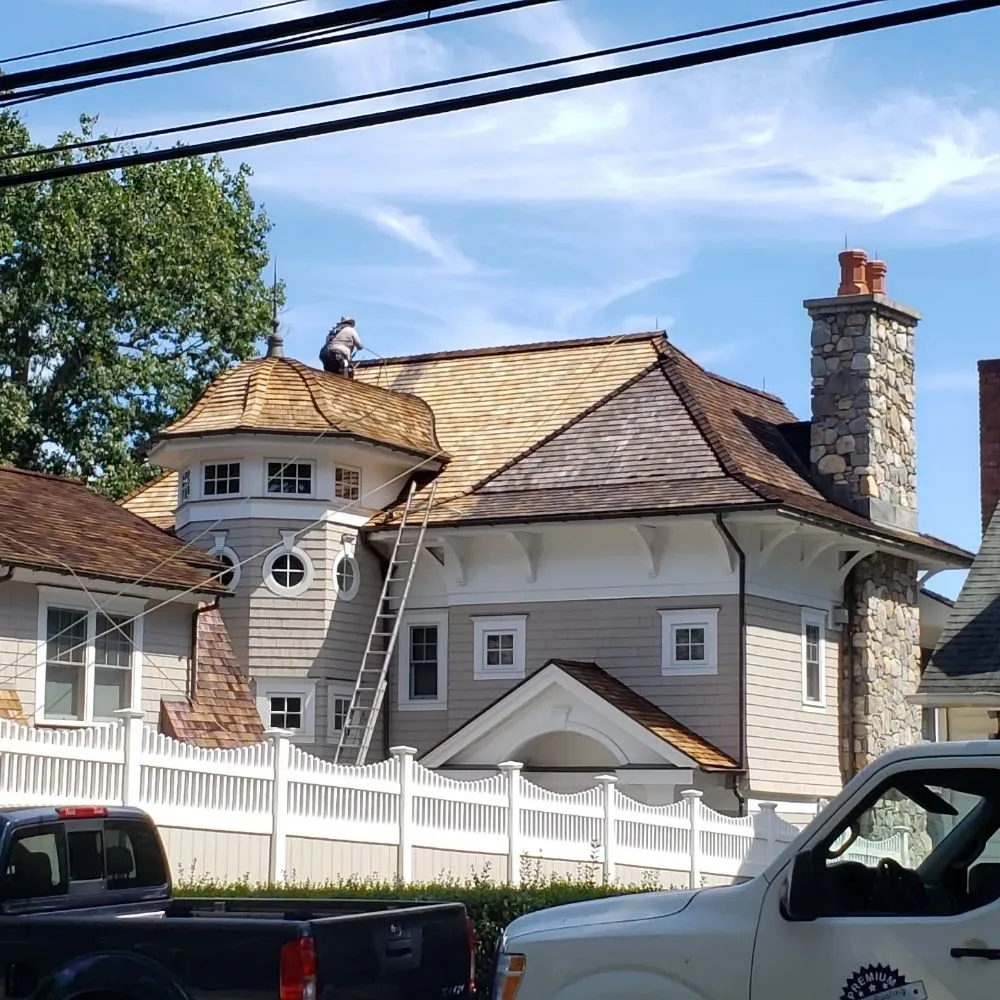 Slide of Cedar Roof Protection