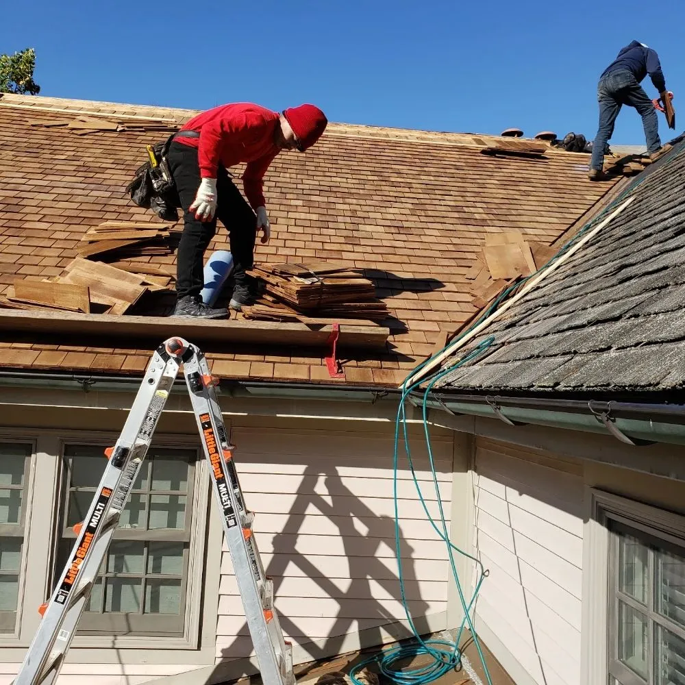 Slide of Cedar Roof Protection