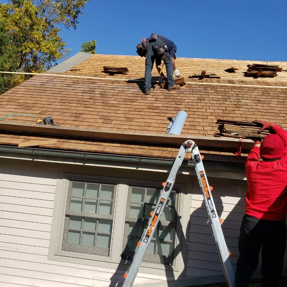 Slide of Cedar Roof Protection