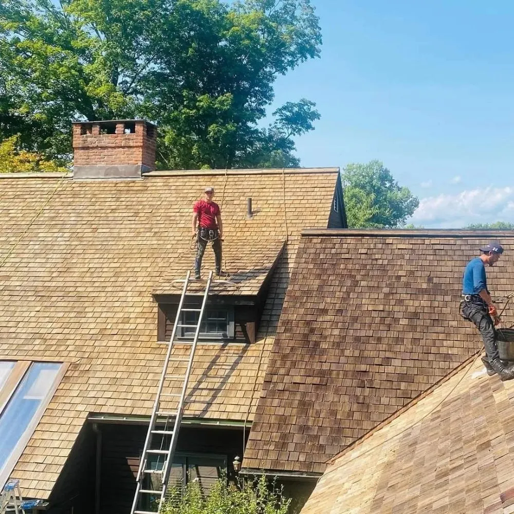 Slide of Cedar Roof Protection