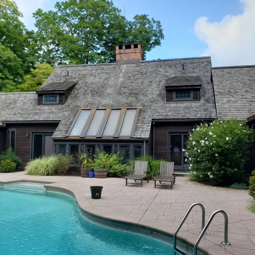 Slide of Cedar Roof Protection