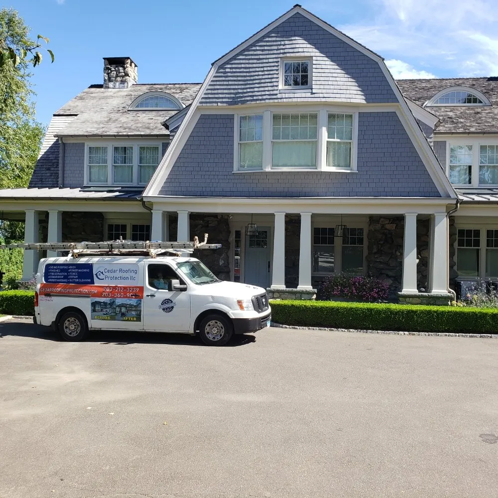 Slide of Cedar Roof Protection