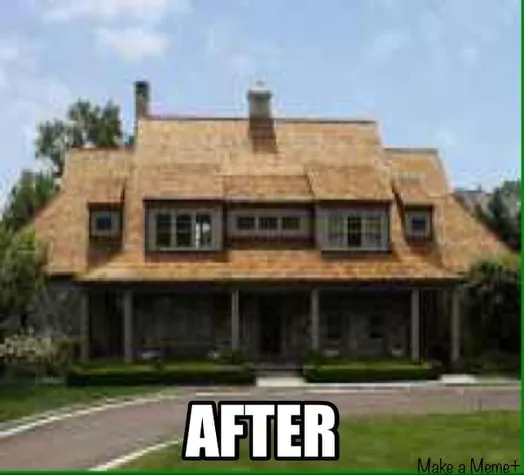 Slide of Cedar Shake Repair & Oiling