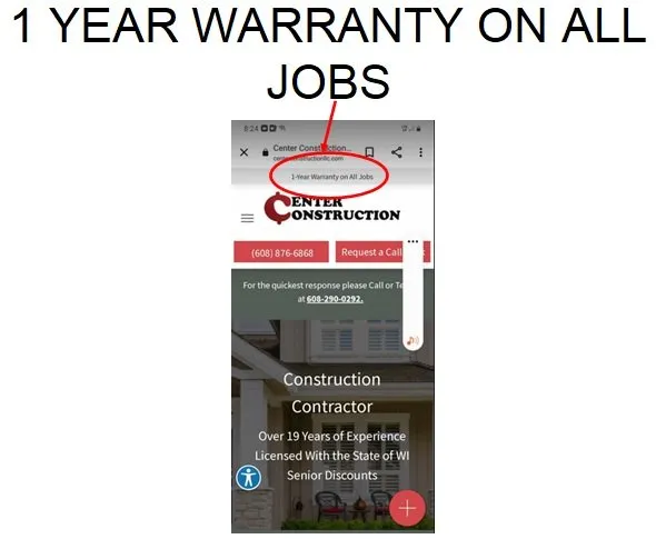 Slide of Center Construction