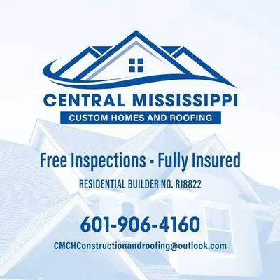 Central Mississippi Custom Homes And Roofing Logo
