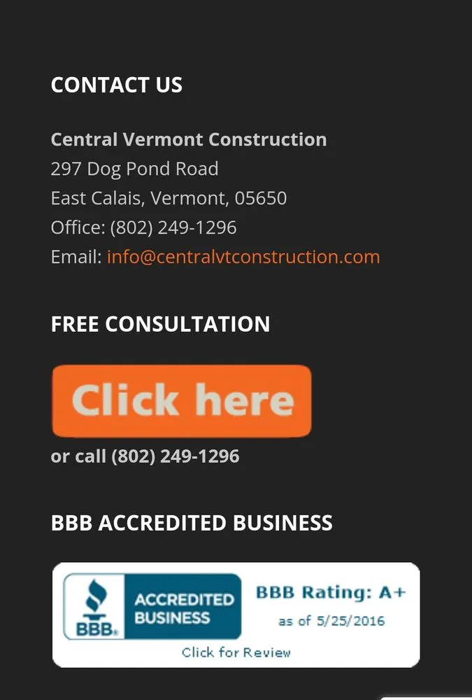 Reliable metal roofing installation experts serving East Calais, VT - Central Vermont Construction