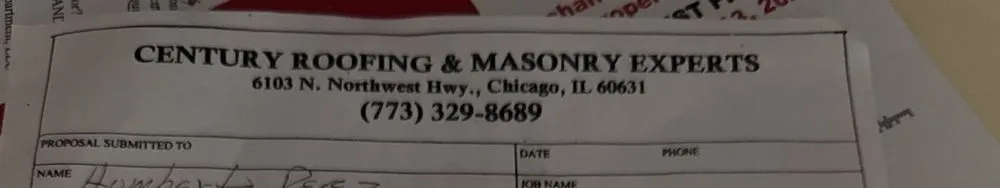 Slide of Century Roofing & Masonry Experts