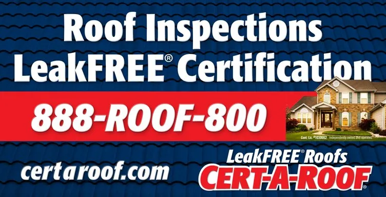 Slide of Cert-A-Roof