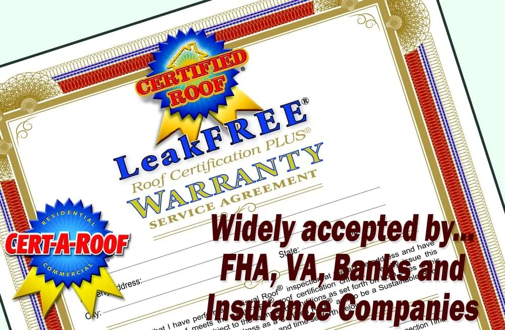 Slide of Cert-A-Roof