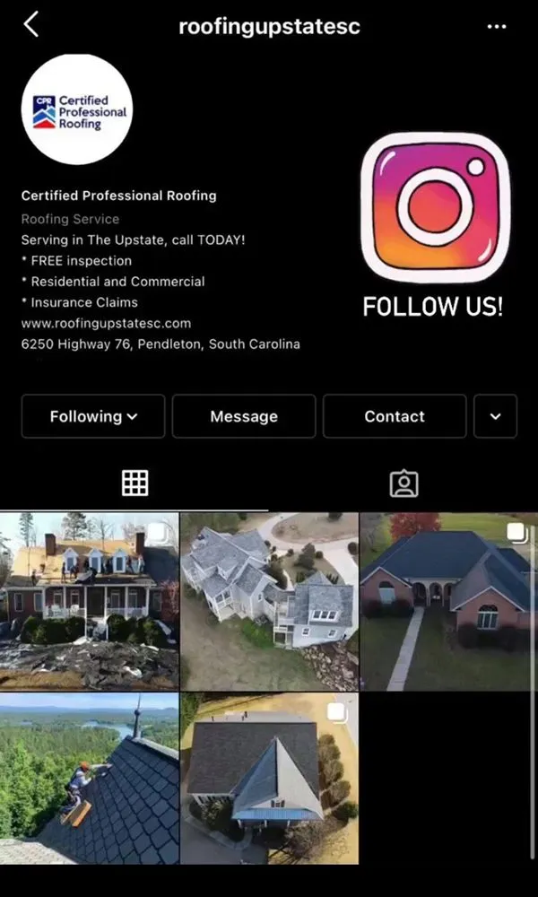 Slide of Certified Professional Roofing