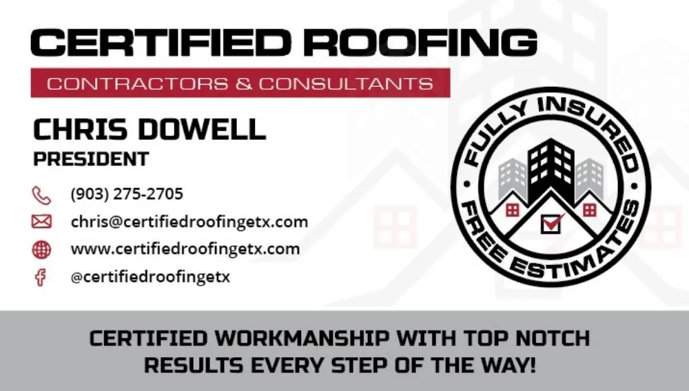 Slide of Certified Roofing Contractors & Consultants