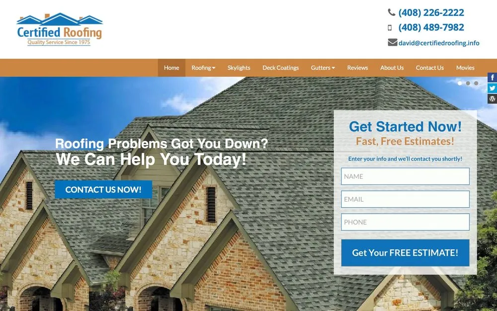 Slide of Certified Roofing