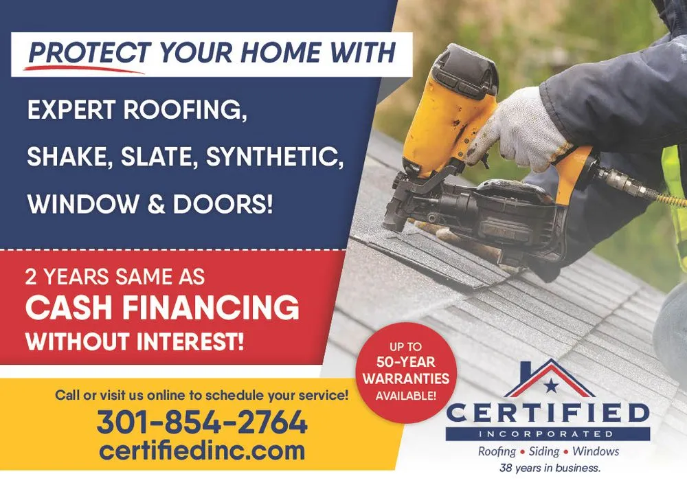 Slide of Certified Roofing