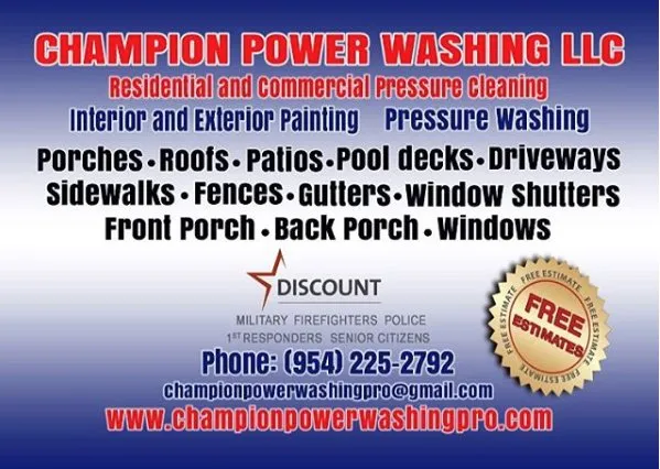 Slide of Champion power washing