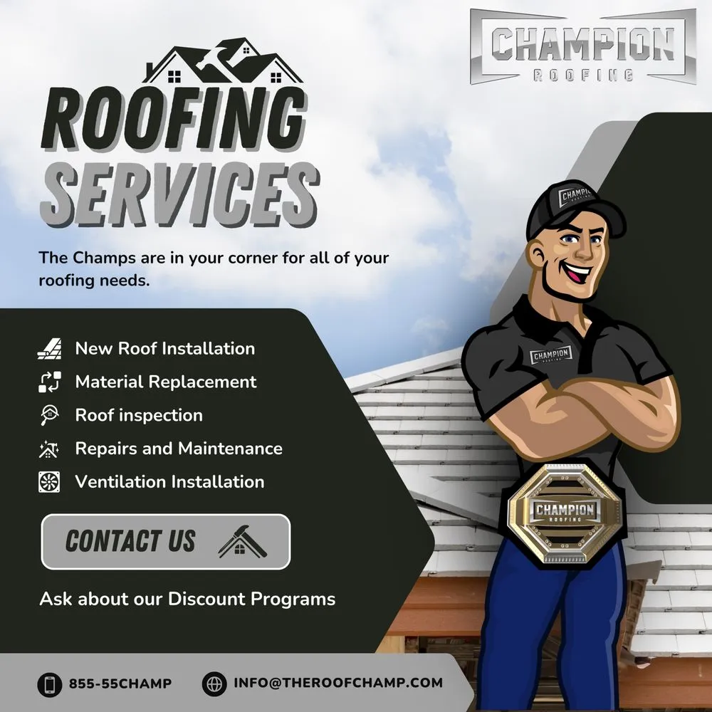 Slide of Champion Roofing