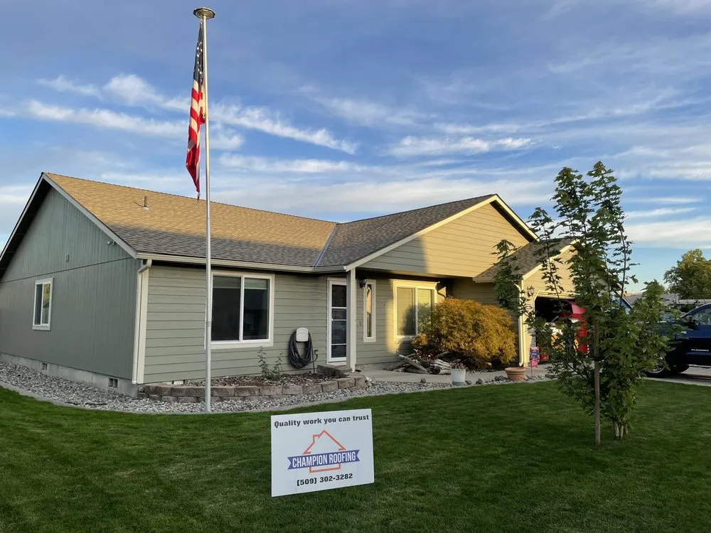 Slide of Champion Roofing