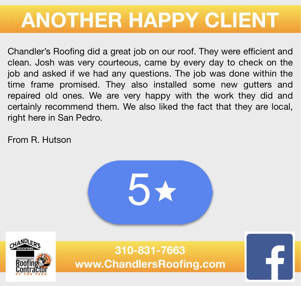 Slide of Chandler's Roofing
