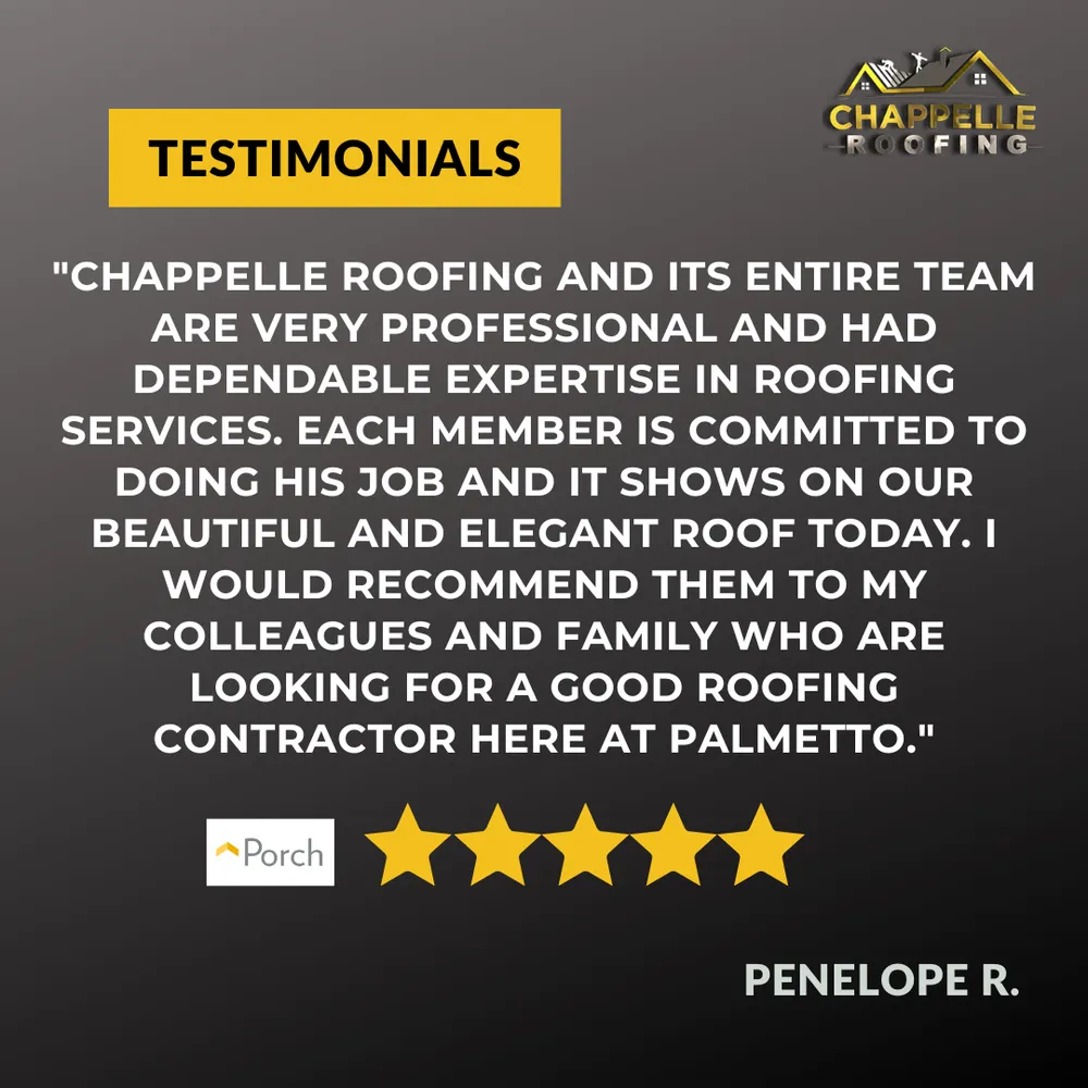 Slide of Chappelle Roofing