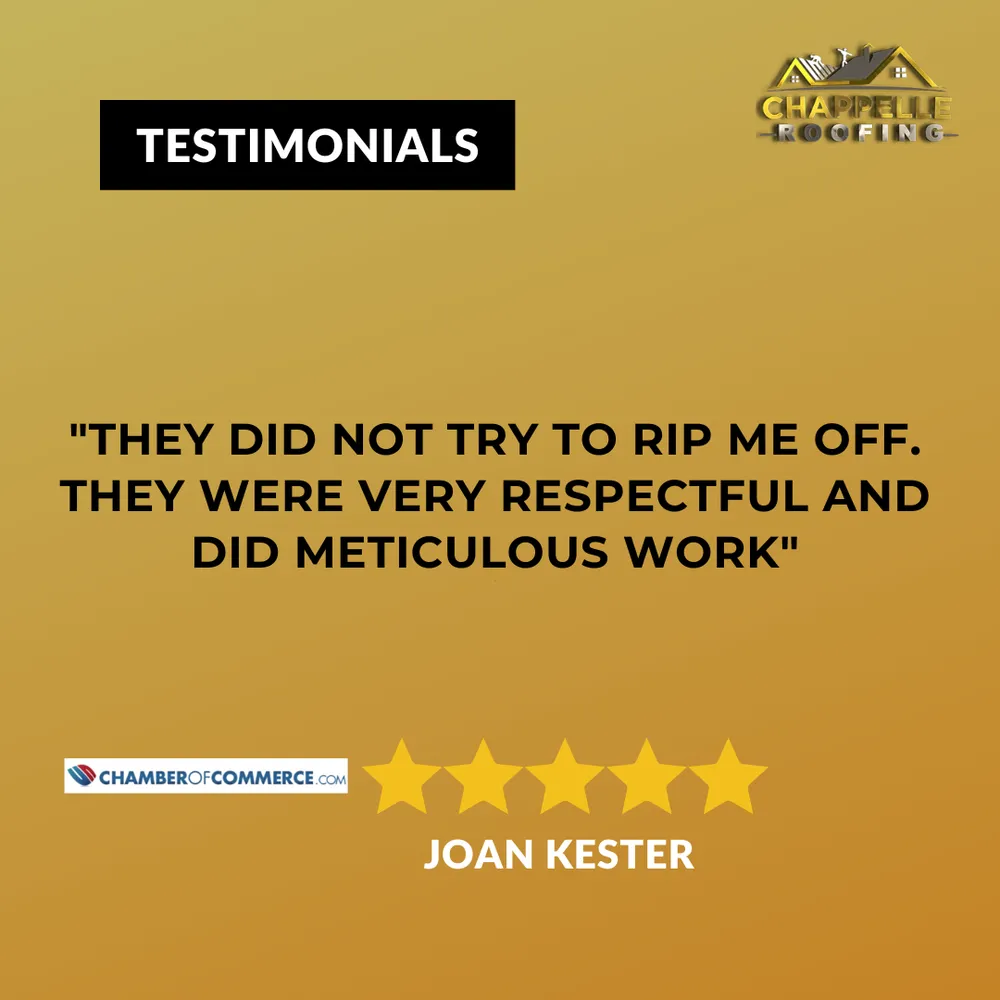 Slide of Chappelle Roofing