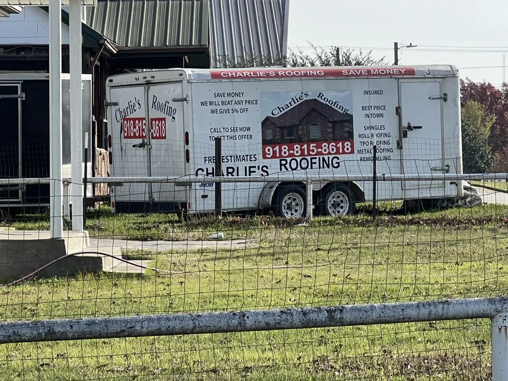 Slide of Charlie's Roofing