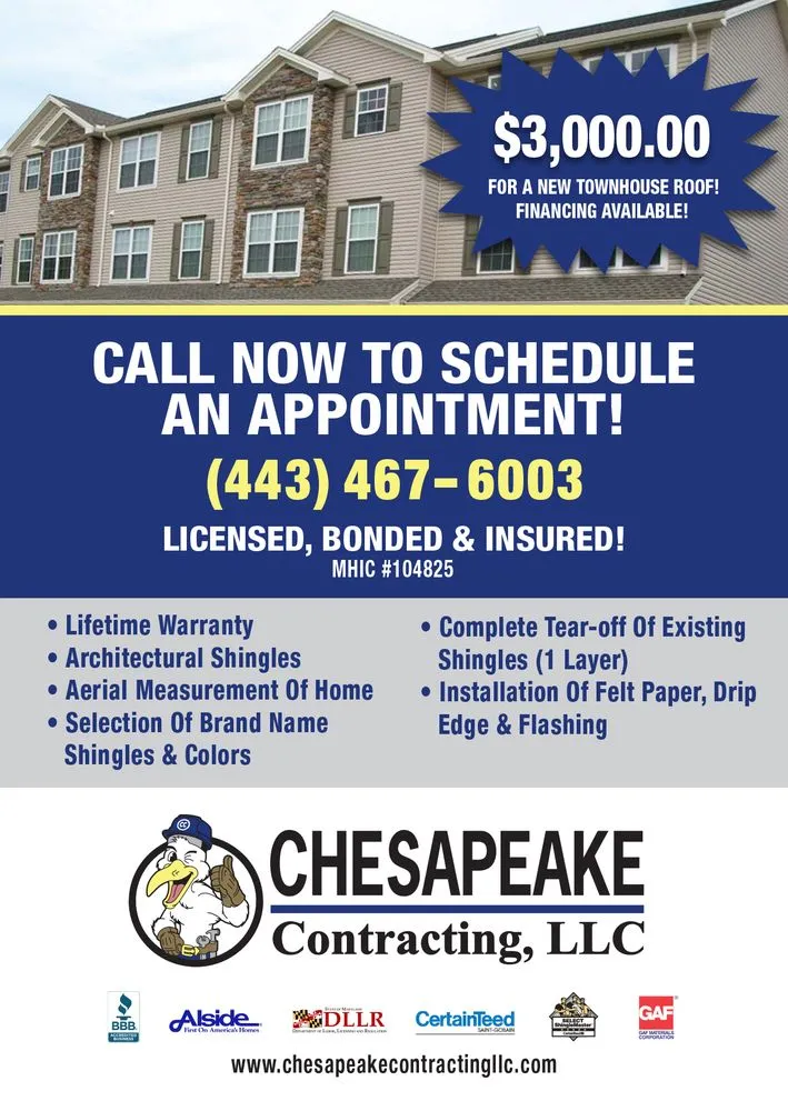 Slide of Chesapeake Contracting