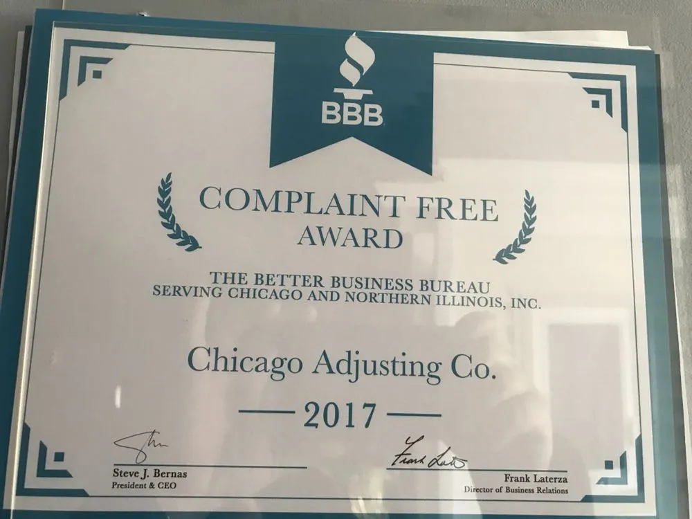 Slide of Chicago Adjusting