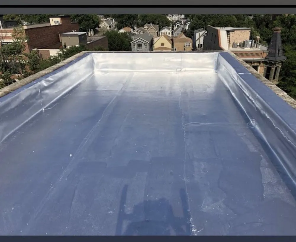 Slide of Chicago flat roofing