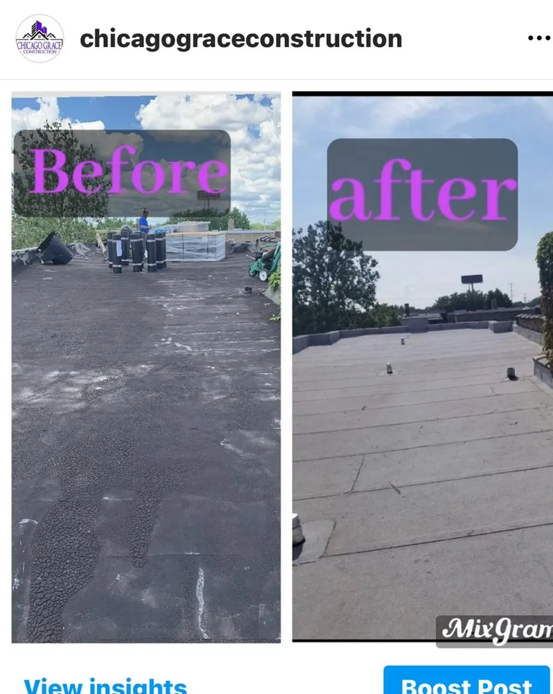 Slide of Chicago Grace Construction