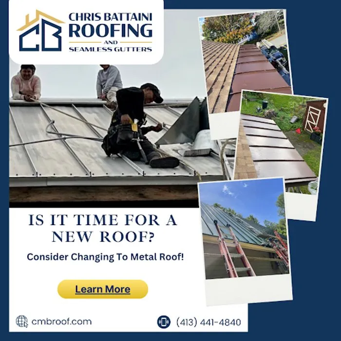 Slide of Chris Battaini Roofing & Seamless Gutters