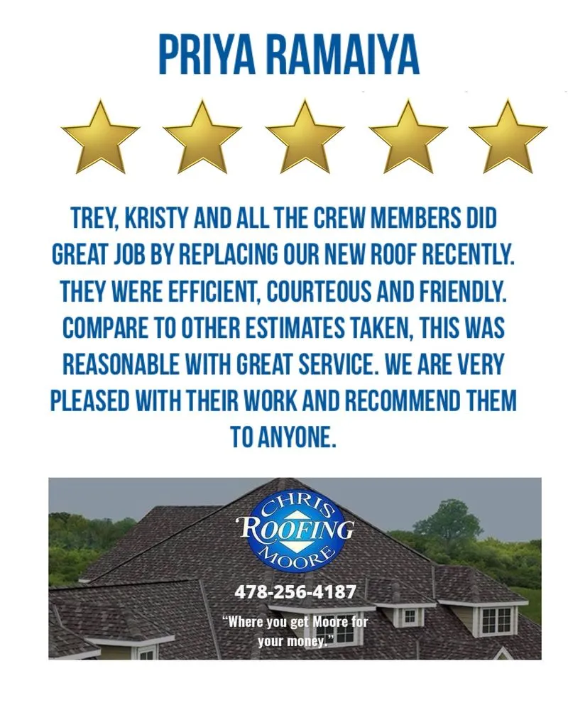 Slide of Chris Moore Roofing