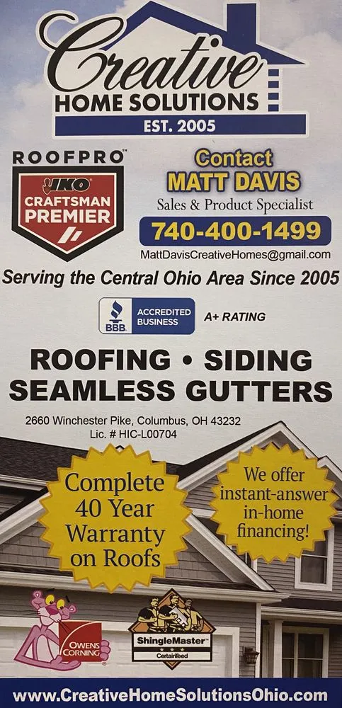 Slide of CHS Roofing and Siding