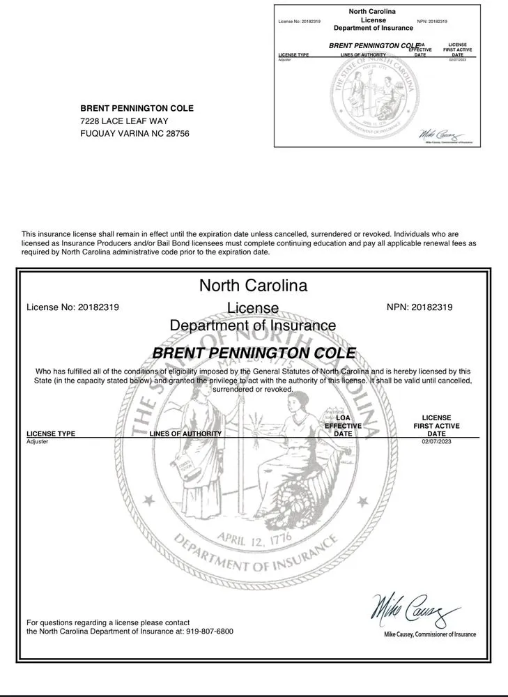 Slide of Chupp Roofing Experts and Policy Pros