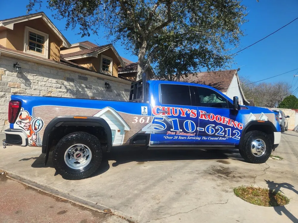 Slide of Chuy's Roofing