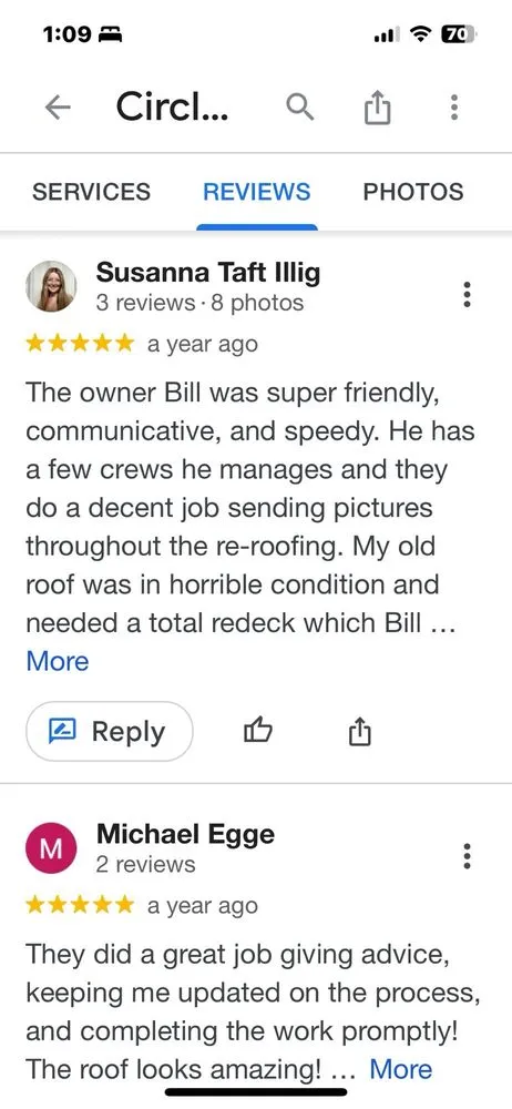 Slide of Circle City Roofing