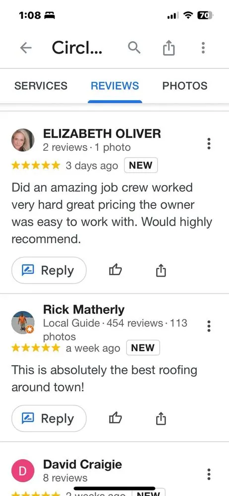 Slide of Circle City Roofing