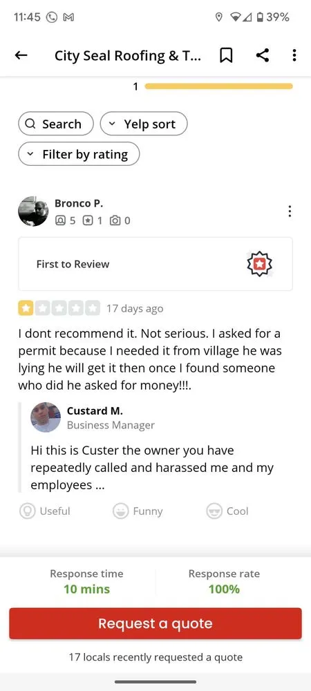 Slide of City Seal Roofing & Tuckpointing