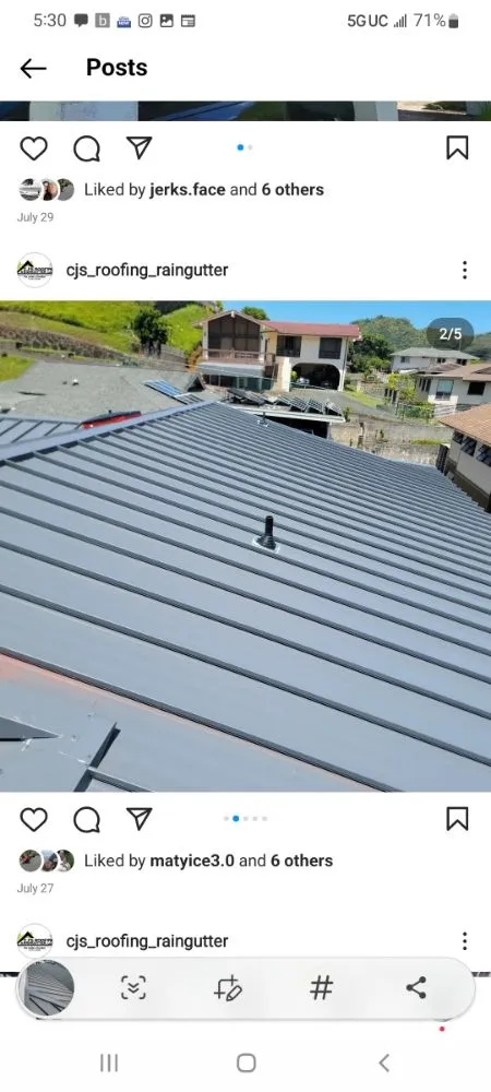 Slide of CJS Roofing & Raingutter