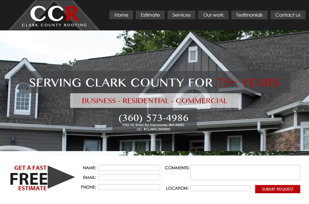 Slide of Clark County Roofing